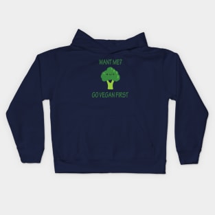 Go Vegan First Kids Hoodie